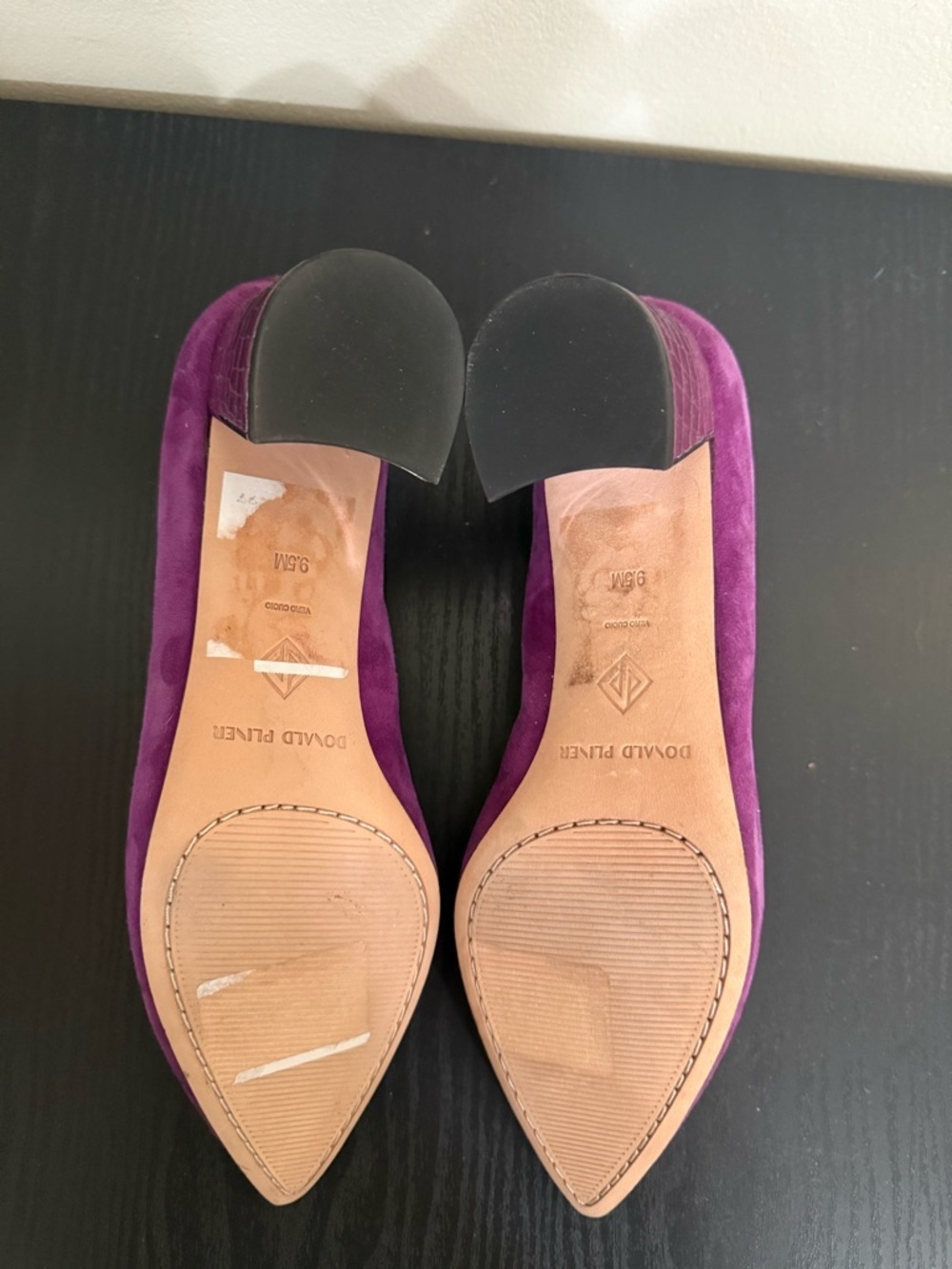 Donald Pliner Women's Suzette Kid Suede Pointed Toe Pump Purple Size 9.5 NWOB - Picture 7 of 7